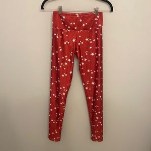 Goldsheep size M red and white star lightly used leggings